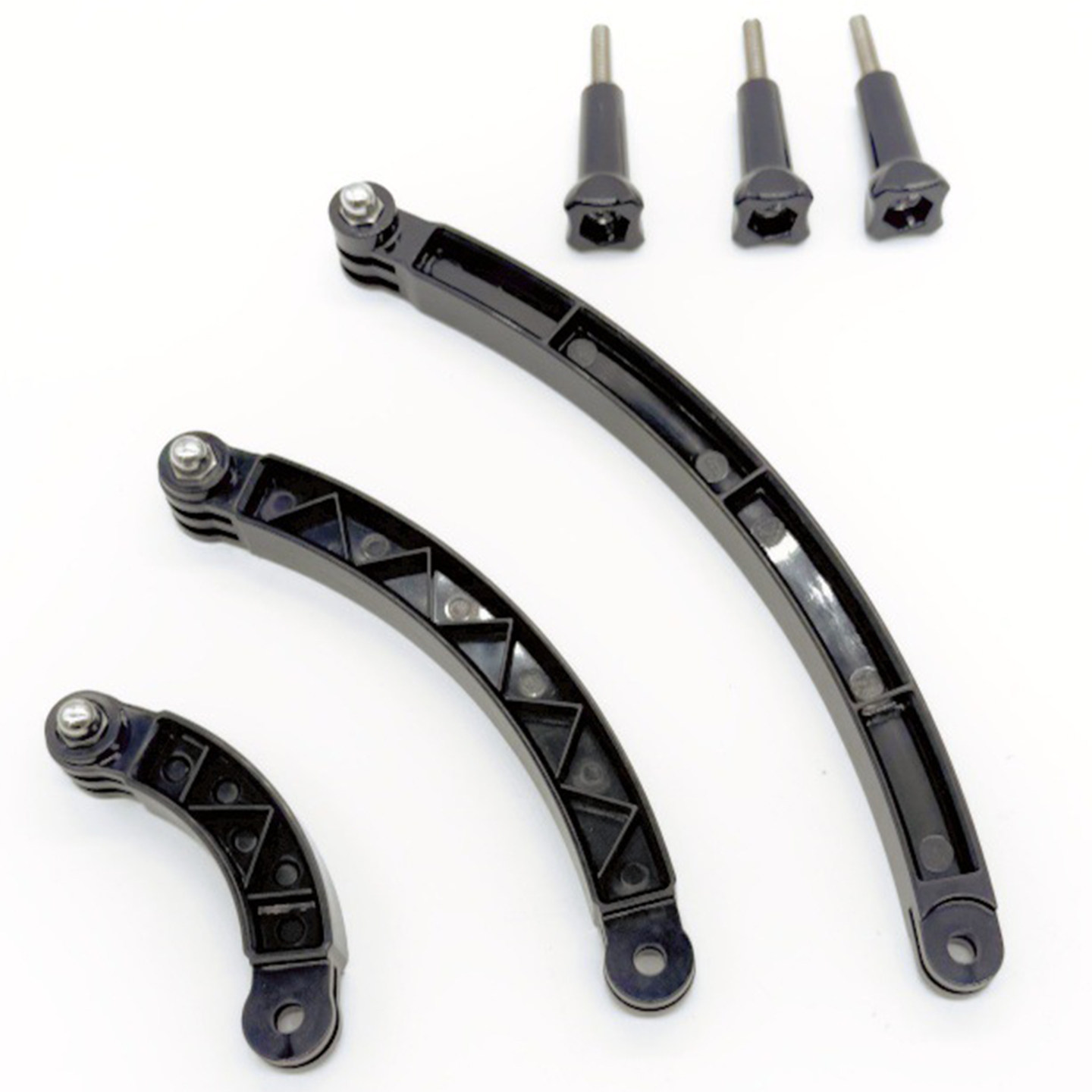 运动相机延长杆短弯杆头盔支架gopro/大疆可调节角度连接臂加长杆