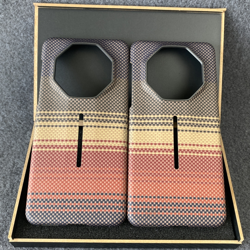 适用新款华为mate70rs凯夫拉手机壳磁吸全包保时捷60rs非凡大师碳纤维保护套磨砂商务芳纶日落超薄防摔硬壳