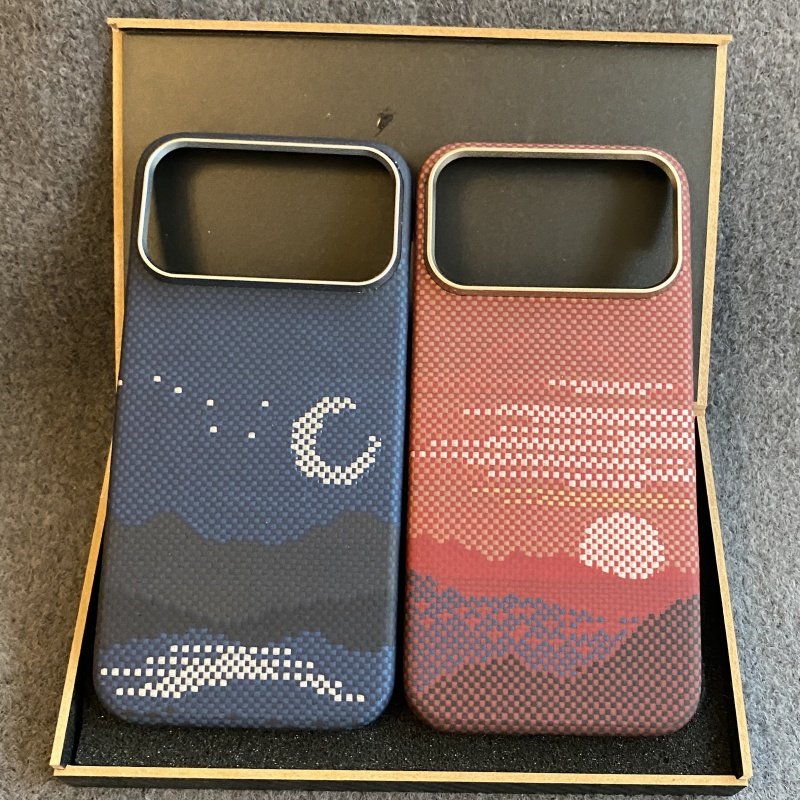 适用新款iPhone17promax凯夫拉手机壳磁吸全包苹果17碳纤维保护套超薄防摔正品芳纶防滑磨砂商务创意潮牌硬壳