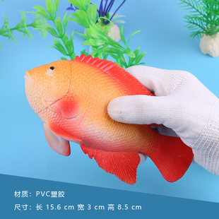 仿真热带鱼海洋鱼动物模型多彩漂亮鱼玩具水族装 饰场景搭配道具