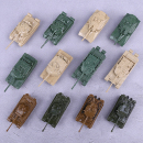 99式 144重型主战小坦克模型成品虎豹式 滑行军事战车玩具 4D正版