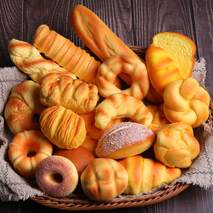 仿真面包模型套装 食品玩具美食水果蛋糕摆设儿童拍摄影视道具吐司