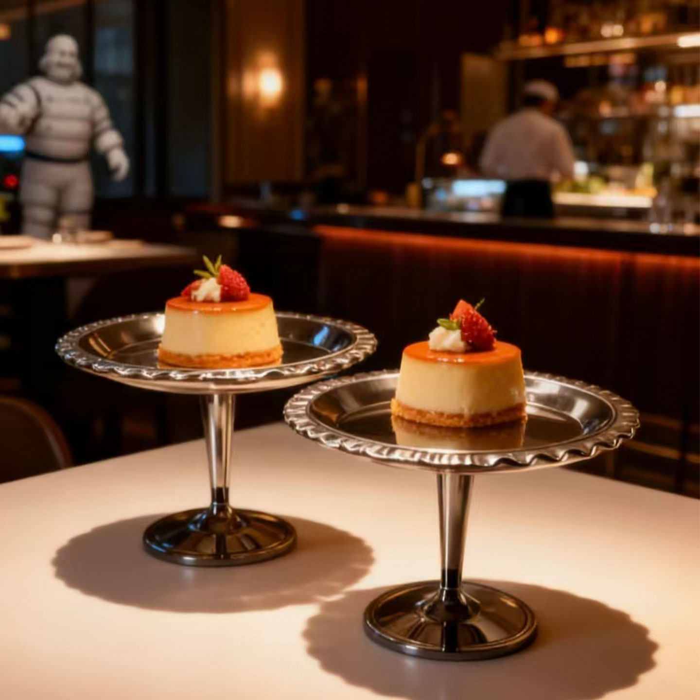 高端甜品碟西餐自助餐甜品蛋糕店餐具鱼子酱糕点甜品杯法式前菜碟