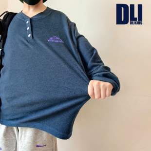 DLIDLIKIDS秋冬新款 中大童男童糯糯衣 发热上衣超轻高弹保暖打底衫