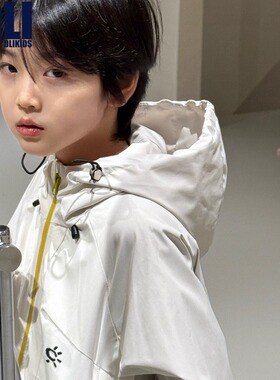 DLIDLIKIDS秋季新款户外儿童冲锋衣功能性面料防水防风男女童外套
