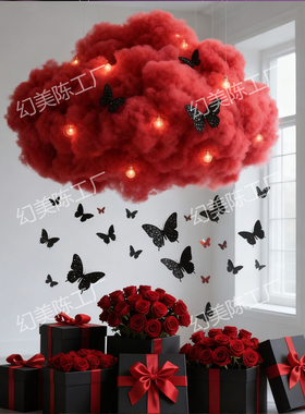 网红云朵装饰摆件棉花糖造型婚庆舞台布置拍照道具立体云彩