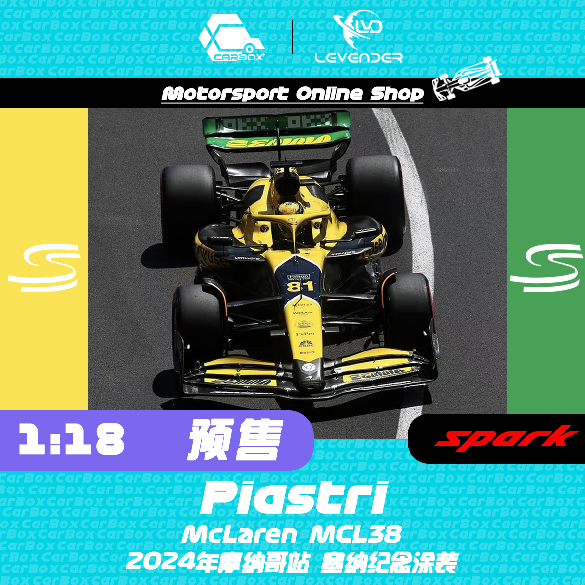 SparkF1赛车模型皮亚斯特里