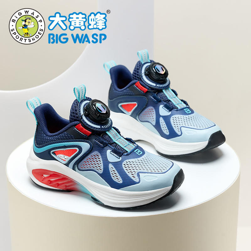 大黄蜂男童镂空框子鞋夏季儿童运动鞋网面透气青少年大童大码跑鞋
