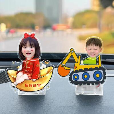 亚克力小猫咪照片定制磁吸贴