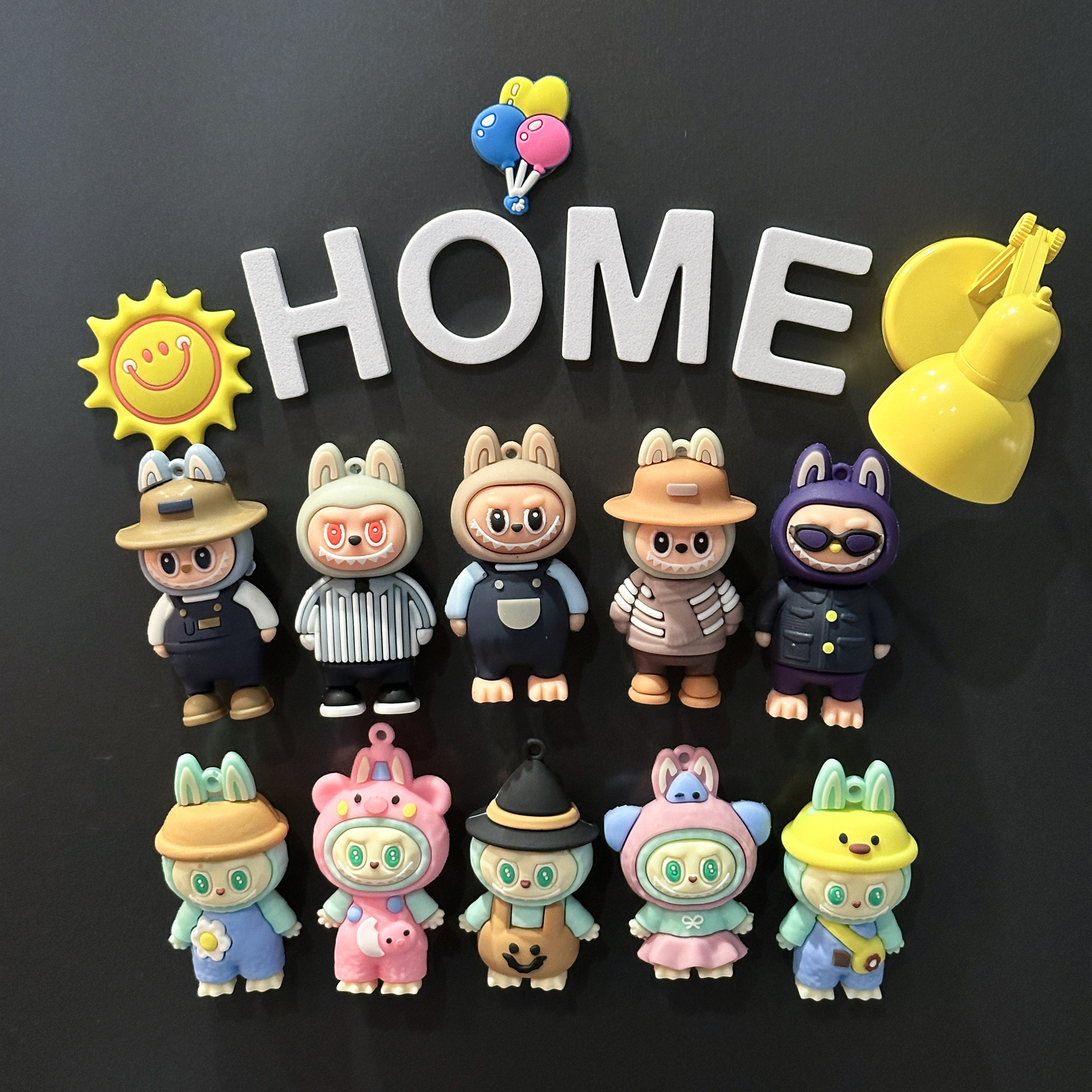 新款卡通可爱拉布布labubu创意冰箱贴磁吸贴3D个性入户门家居装饰,家居饰品,冰箱贴,淘宝优惠券,粉丝福利购,淘宝优惠卷