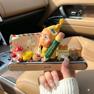 泡泡玛特星星人停车牌临时挪车电话牌diy号码牌2026新款女士专用