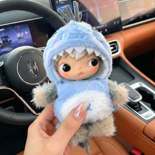 泡泡玛特马力全开系列盲盒搪胶可爱毛绒娃娃挂件黑芝马情人节礼物