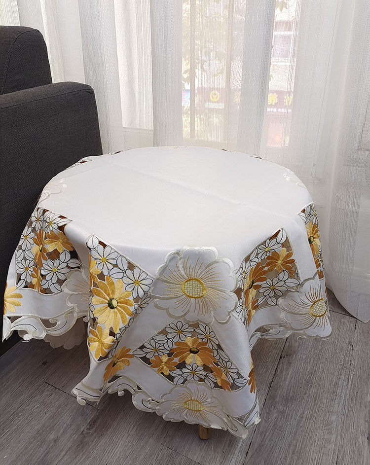 원래 단일 자수 작은 대만 달러 다목적 수건 세탁기 냉장고 커버 수건 방진 천 침대 옆 테이블 수건 두 조각 무료 배송