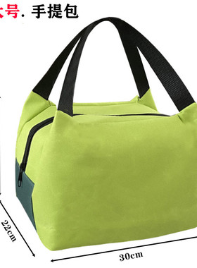 加厚铝箔大容量简约饭袋上班便当包手提袋拎饭防水饭盒大号保温包