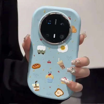 华为5小甜品手机壳适用小众mate70pro女款呆萌HUAWEImate60艺术感