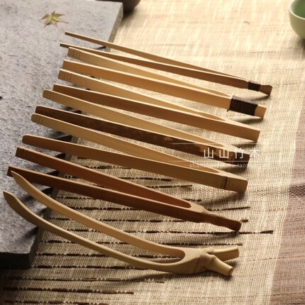 茶夹 竹镊子防滑杯夹茶叶夹 茶勺 功夫茶具韩式茶道零配件山山竹