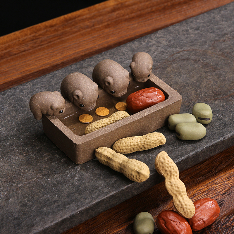 茶宠摆件招财可养宜兴茶具茶道