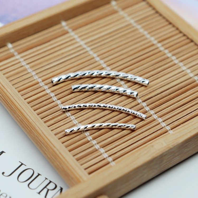 s925纯银首饰弯管手工diy饰品配件车花管子手链空心扭纹串珠管子|ruв категории Украшения,ювелирные изделия, Diy аксессуары, локоть - от Buy2taobao.com для оказания профессиональной услуги покупки агента Taobao