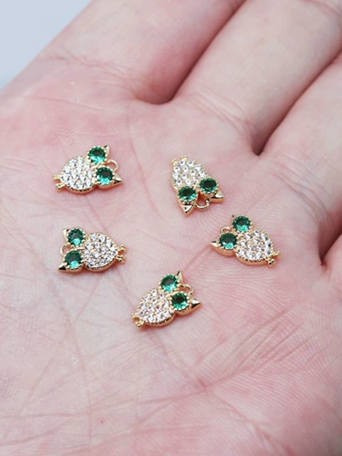 Медная подвеска ручной работы, браслет, серьги, аксессуар, 18 карат, DIY