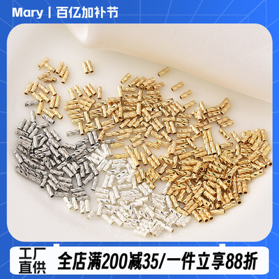 14K包金保色批花直管隔珠