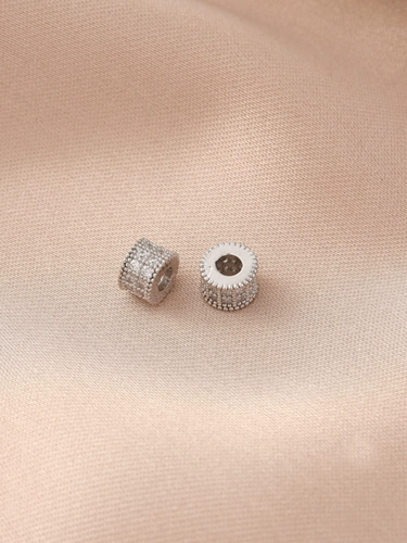 Медный платиновый квадратный браслет ручной работы, колесо из жемчуга, ожерелье, бусины, DIY