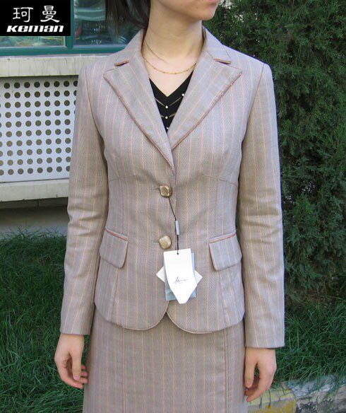 专柜正品 珂曼品牌 ol春秋装羊毛高档女职业西装西服 原869 清仓