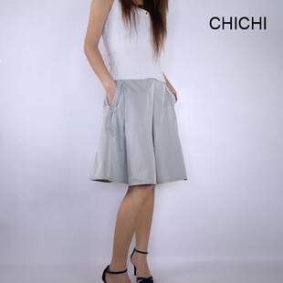 9.9清仓特价 珂曼KEMAN 春秋俏丽大摆半身裙 通勤中裙子 专柜正品