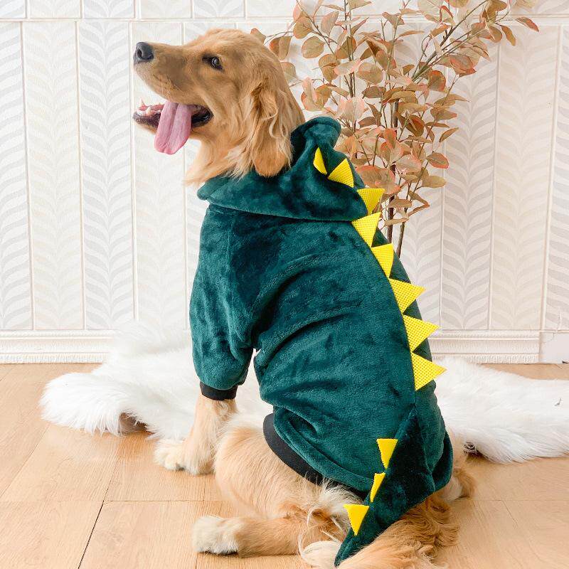 大狗秋冬衣服恐龙变身装