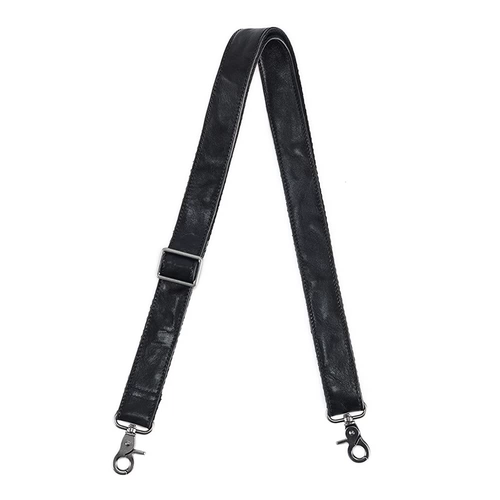 Бретели, сумка на одно плечо, регулируемый черный ремешок для сумки, из натуральной кожи