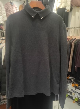 N678款翻领保暖时尚打底衫赫琳娜羊绒质感百搭小衫保暖精致上衣