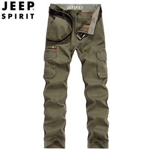 裤 多口袋大码 长裤 JEEP官方舰店男装 战术裤 工装 户外休闲裤 秋冬季