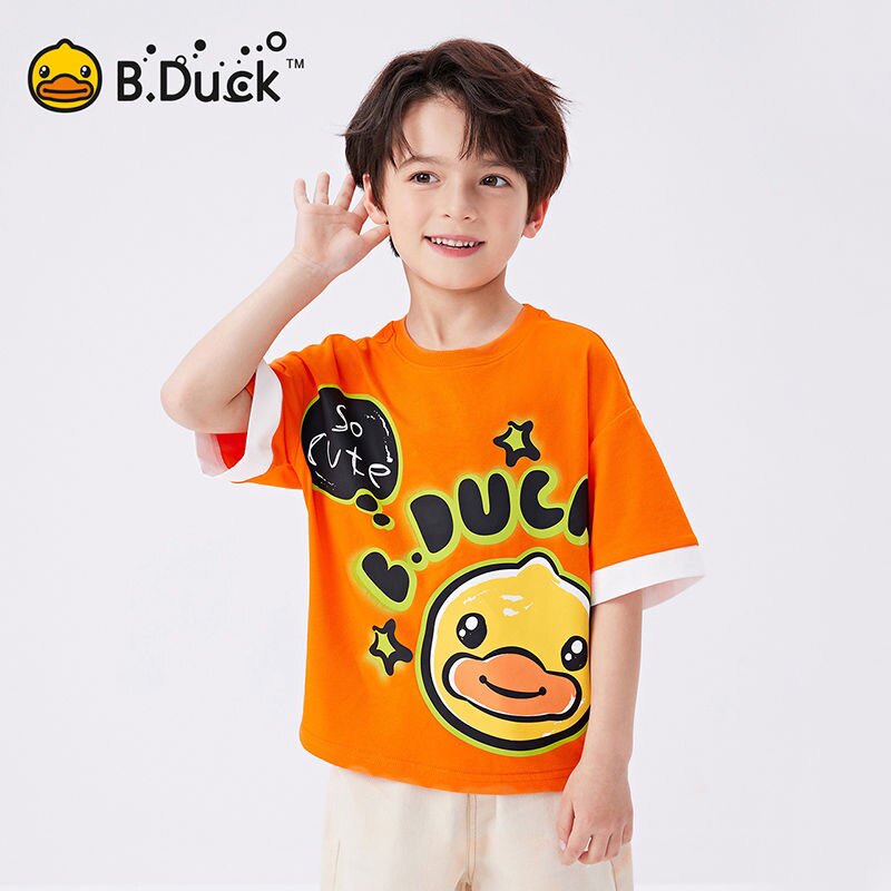 B.Duck小黄鸭童装男童短袖T恤