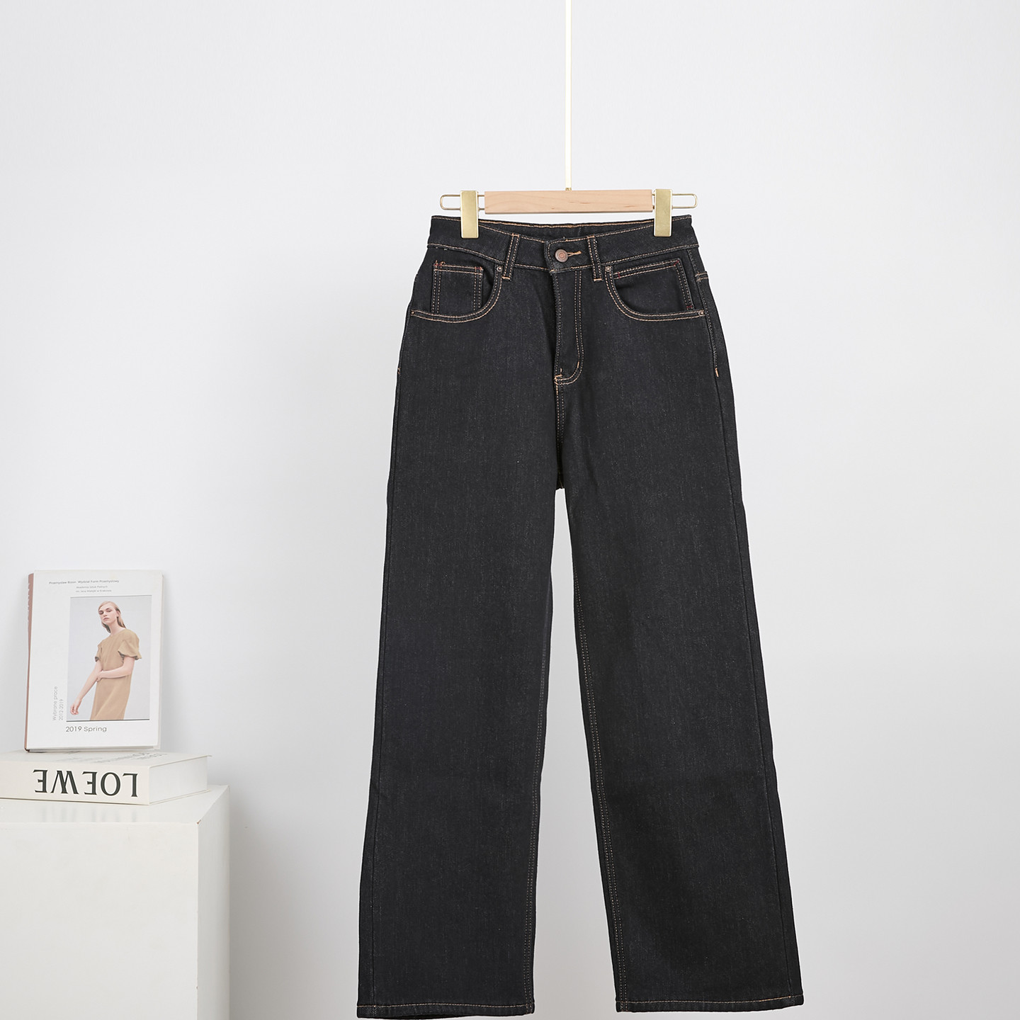 复古高腰黑金直筒加绒牛仔裤女宽松显瘦阔腿长裤17954-1,服饰配件/皮带/帽子/围巾,其他配件,淘宝优惠券,粉丝福利购,淘宝优惠卷