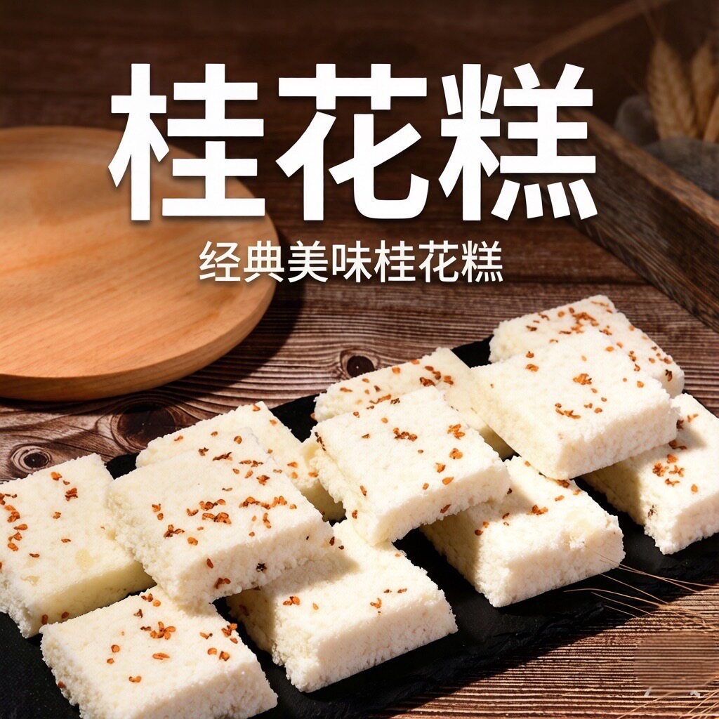 温州特产手工桂花糕米糕夹心小米糕网红休闲零食传统糕点老人食品