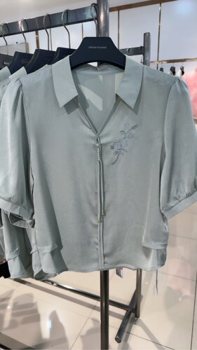 专柜同款百搭短袖小衫女2026春夏新款短袖百搭休闲小衫