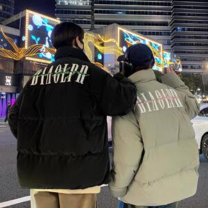 羽绒服2025新款外套男女情侣立领潮牌刺绣加厚2412A-P258图片