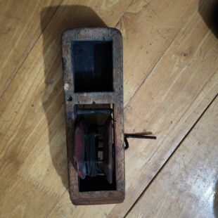 早期老木头墨盒老墨斗木工用手工制作工具老工艺木器收藏老古董