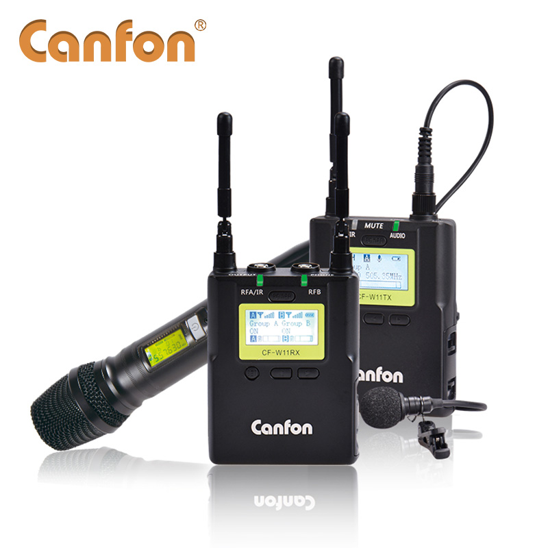 Canfon昶风CF—W11HS一拖二手持无线麦克风小蜜蜂收音器话筒