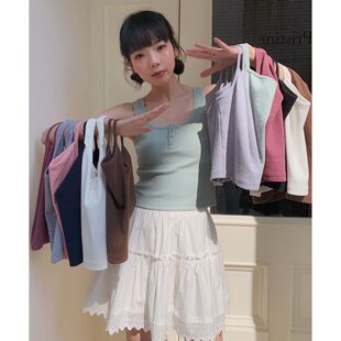 离身天吊带背心外穿 不上衣 锁骨365Q1140 精纯色辣妹内搭打底衫