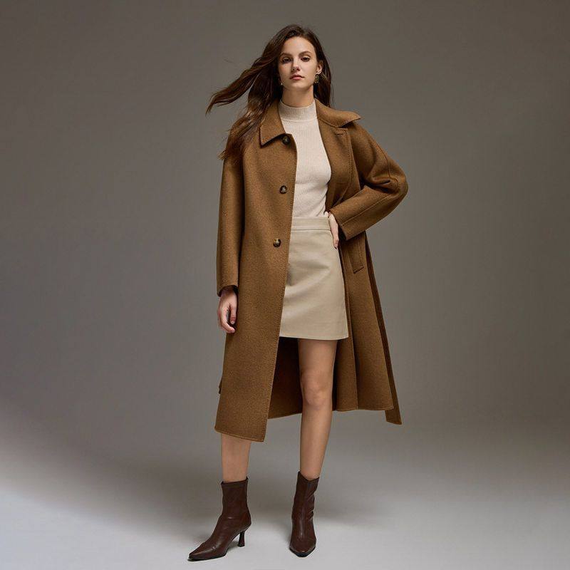 山羊绒三只经典双面24秋冬呢女