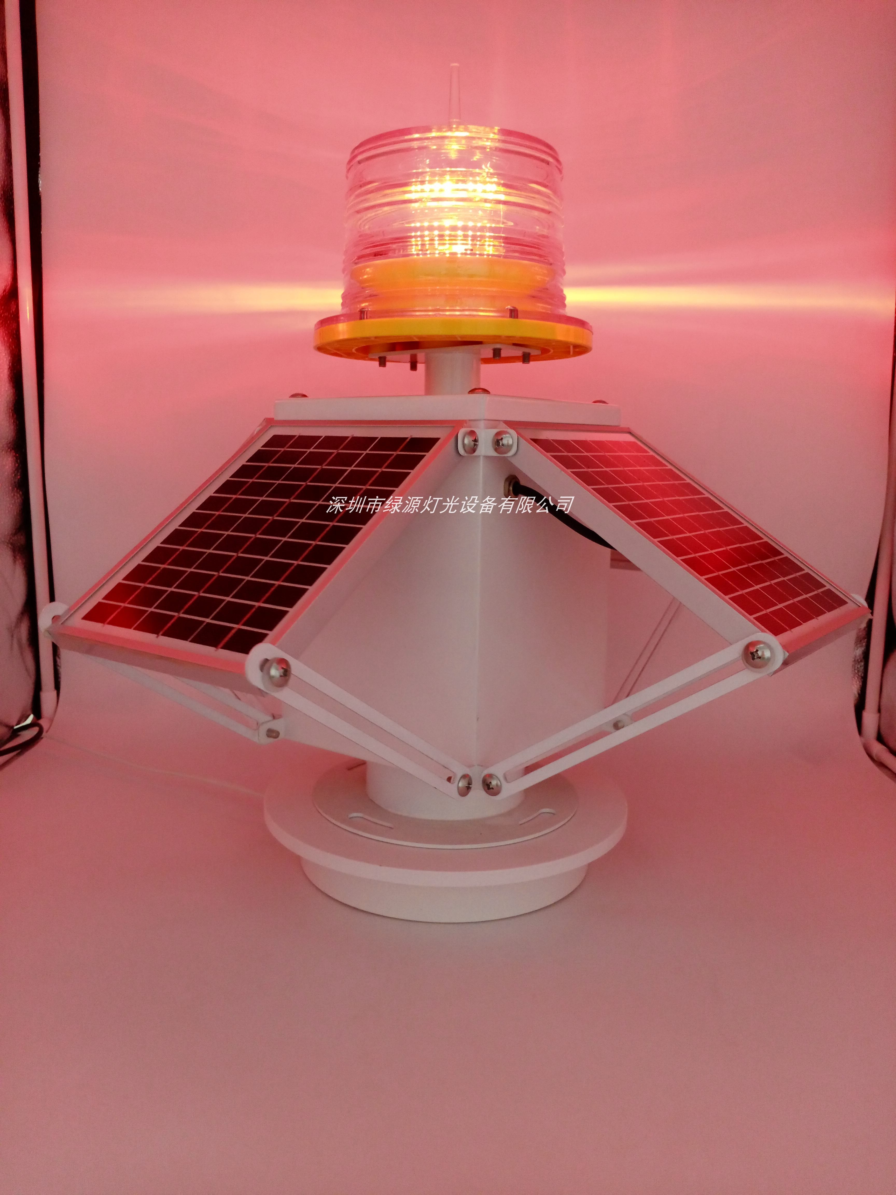 led中光强b型太阳能航空障碍灯高楼铁塔屋顶警示灯助航灯光控制器