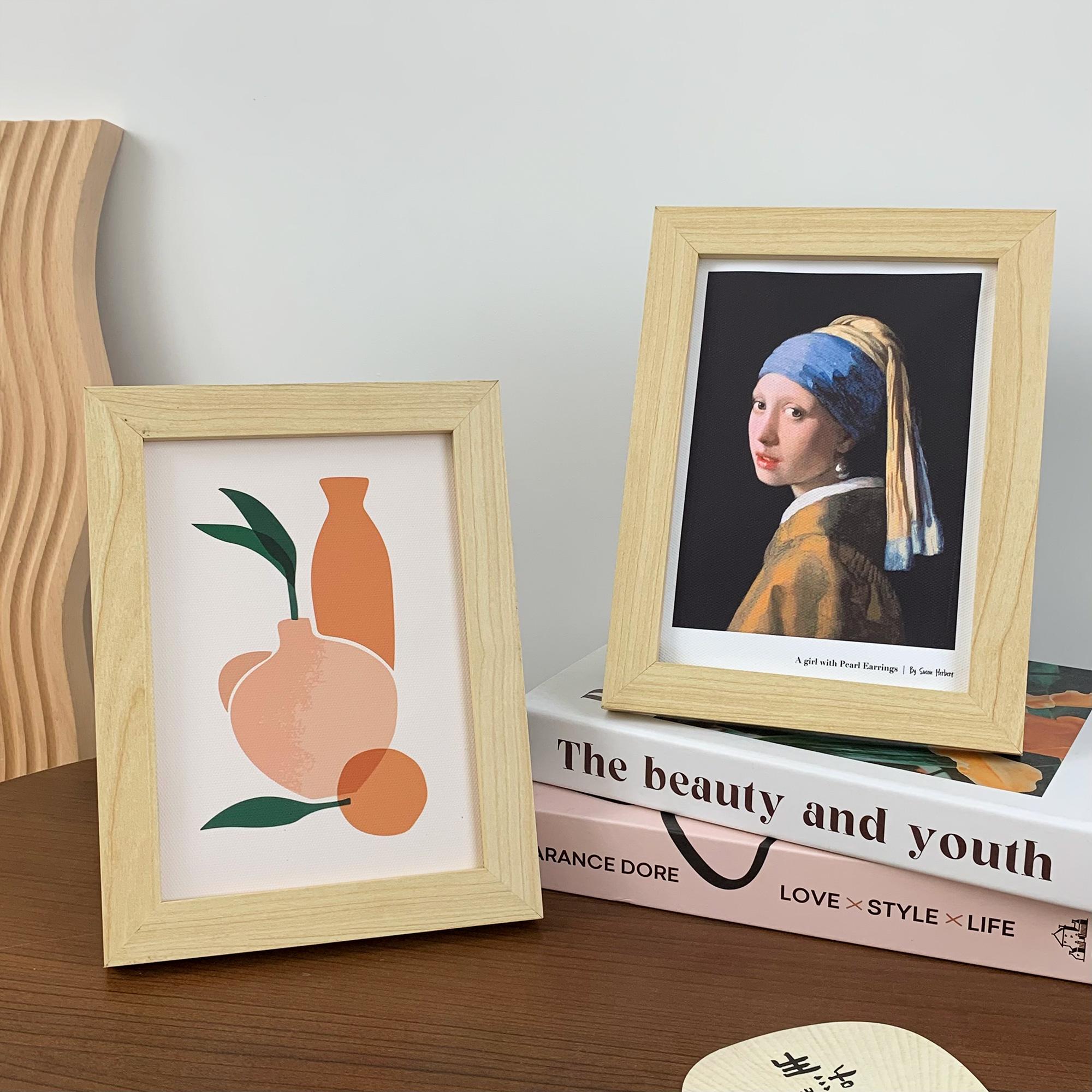 卧室摆拍道具艺术油画北欧