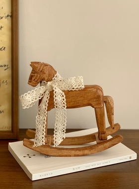 2026马年装饰品复古怀旧木马摆件