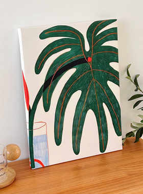 北欧小清新绿植装饰画高级感挂画