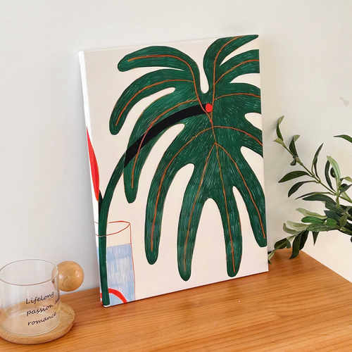 北欧小清新绿植装饰画高级感挂画
