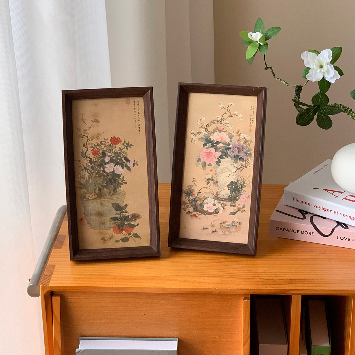 新中式国风岁朝清供图花瓶相框摆台客厅书房桌面装饰摆件茶室软装,家居饰品,相框/画框,淘宝优惠券,粉丝福利购,淘宝优惠卷