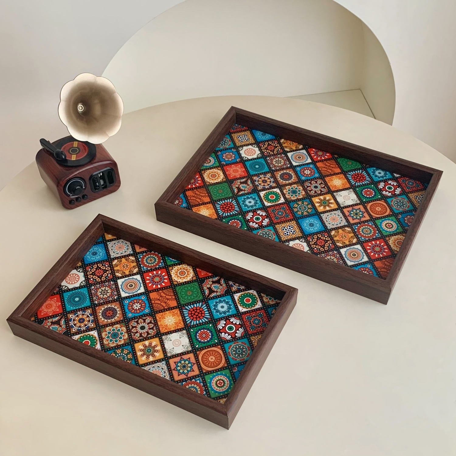 波西米亚异域风收纳盘客厅桌面