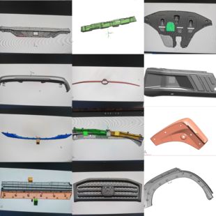 车灯汽车件摩托电瓶车ug逆向设计stl转stp三维建模抄数点云黄岩