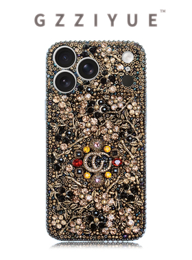 CL适用苹果iPhone17/16/15/14promax创意定制复古钻壳镶钻小众