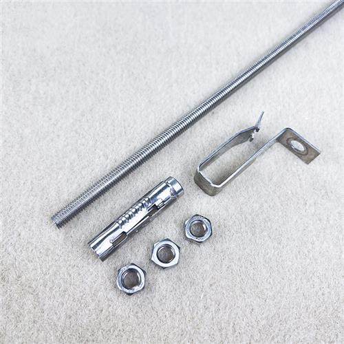 集成吊顶铝扣板高档不锈钢配件全套安装配件三角龙骨吊筋边线膨胀